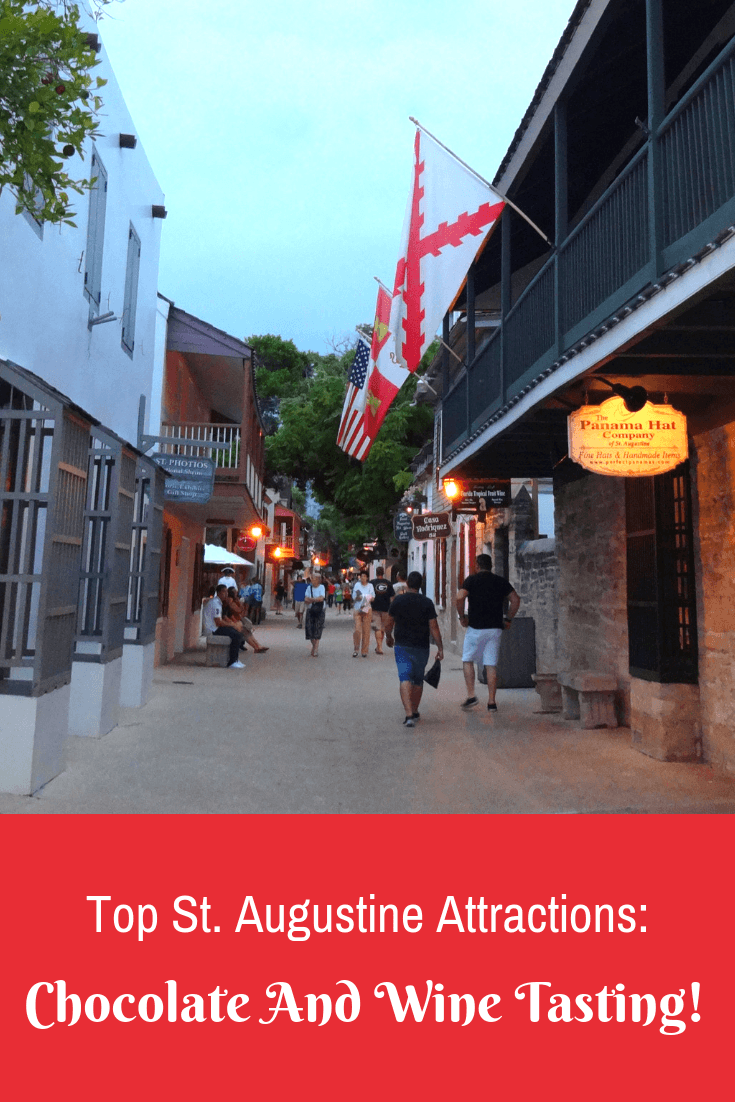 What are our two favorite St. Augustine attractions? A tour of a famous chocolate factory and a free wine tasting at an acclaimed winery!