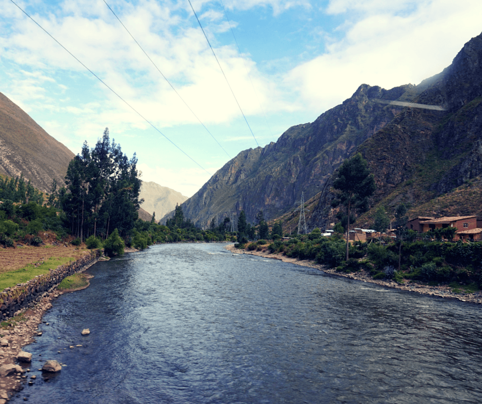Views from the train heading to Machu Picchu