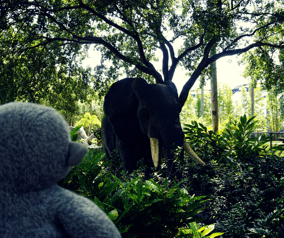 Enjoying the "wildlife" in Legoland Florida