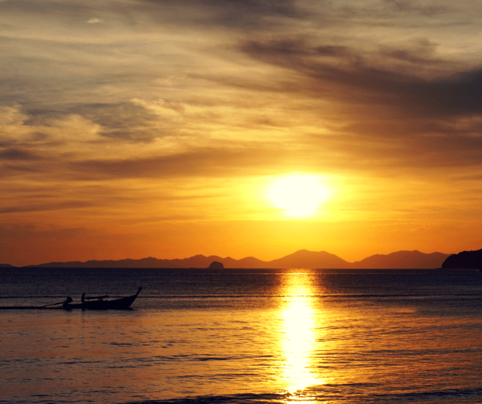 Sunset in Ao Nang Thailand