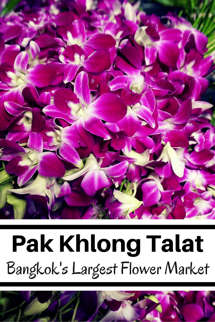 Pak Khlong Talat is the largest Bangkok flower market. Literally everywhere you look, there are flowers! If you're looking for off-the-beaten-path in Bangkok, and a cool and relaxing respite from the heat and tourists, pay a visit to Pak Khlong Talat.