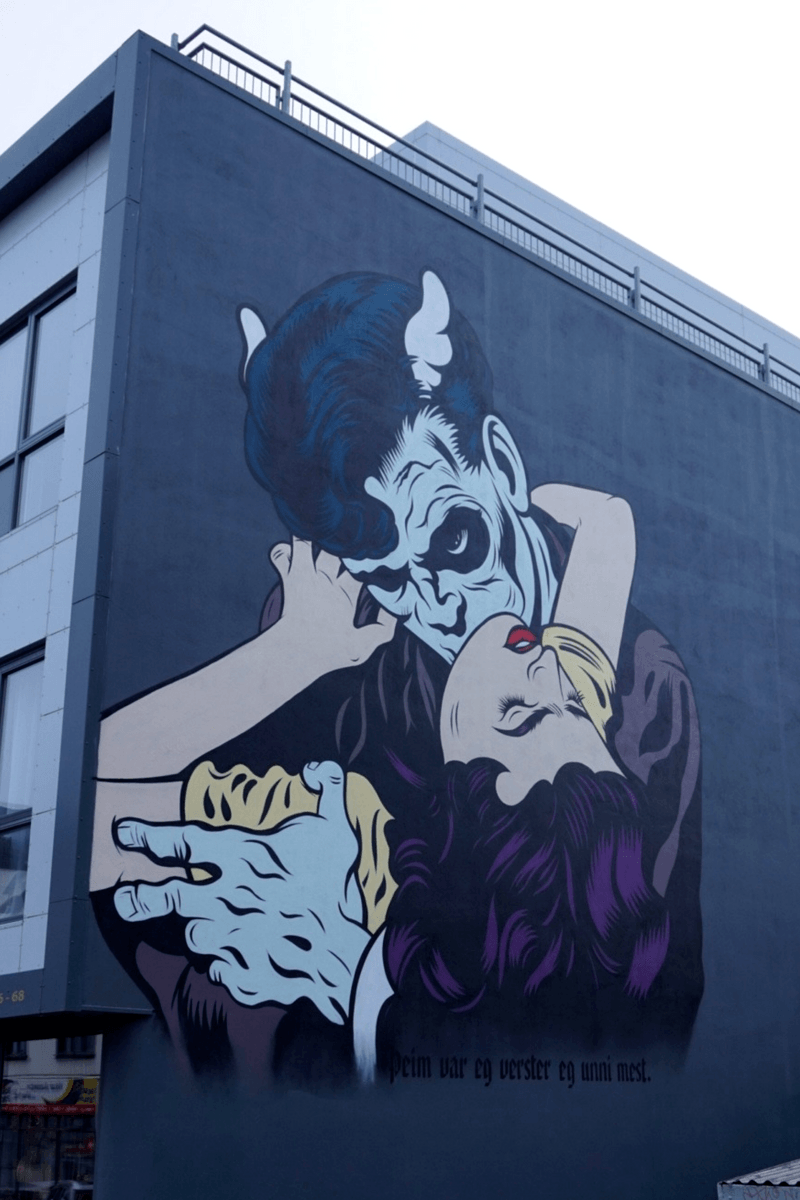 Street Art in Reykjavik Iceland