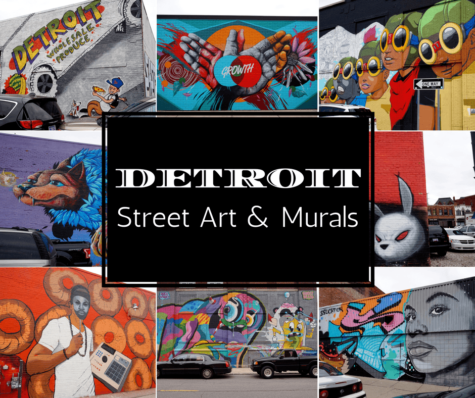 Detroit's street art scene is on the rise & one of the best places to view pieces done by local & international muralists is Eastern Market.