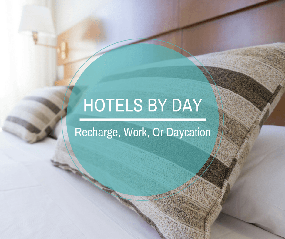 Hotels By Day is a convenient and inexpensive way to survive a long layover or to have a daycation in your own backyard.