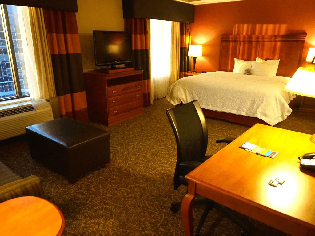 Our suite at the Hampton Inn Pittsburgh Downtown