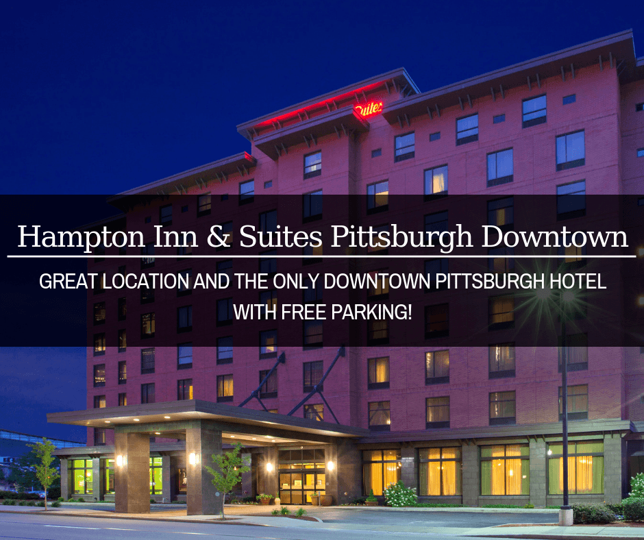 Wondering where to stay in Pittsburgh, Pennsylvania? We recommend the Hampton Inn Pittsburgh Downtown. It's in a great location and it's the only downtown Pittsburgh hotel with free parking!