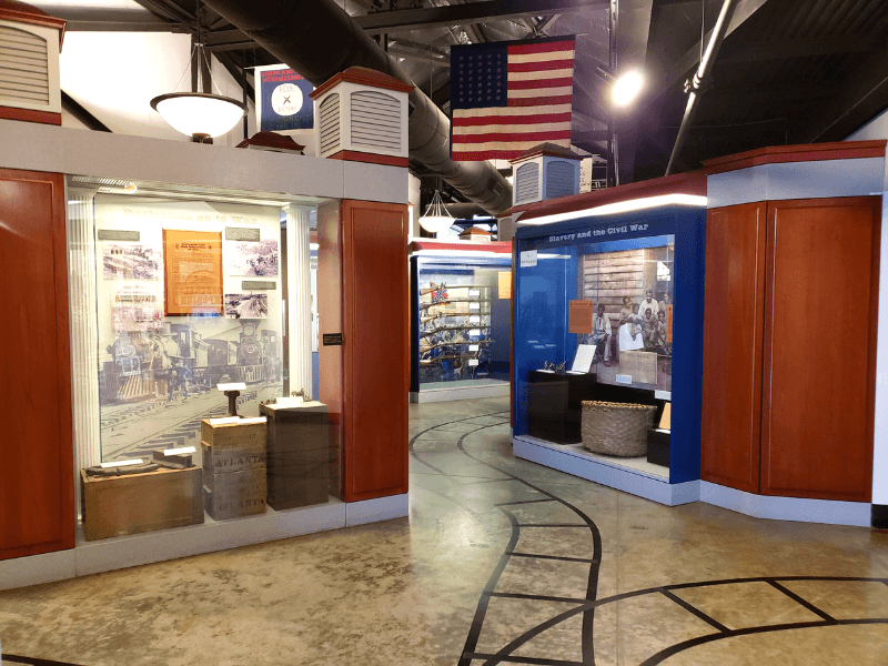 Many interesting artifacts and exhibits about the role trains played in the Civil War