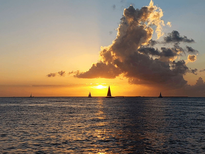 Watching the sunset from Mallory Square is one of the top things to do in Key West Florida