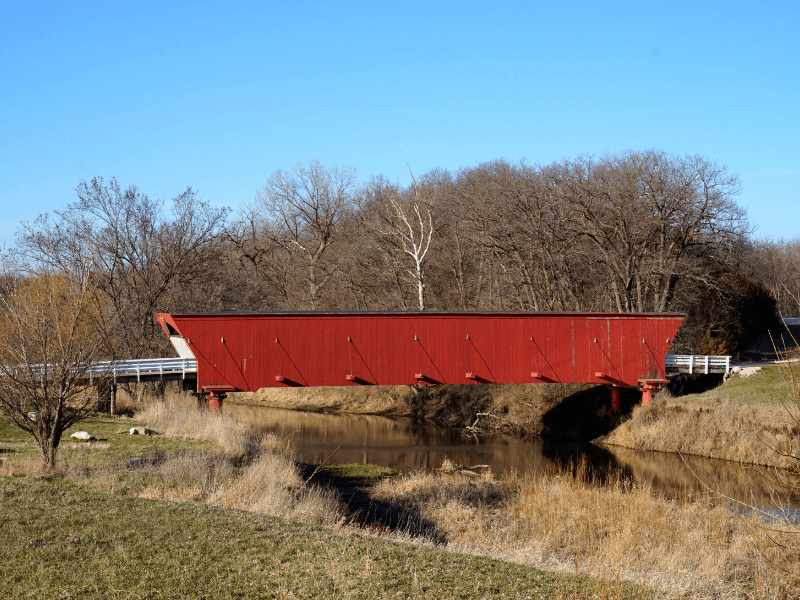 Hogback Covered Bridge is one of the six preserved Bridges of Madison County