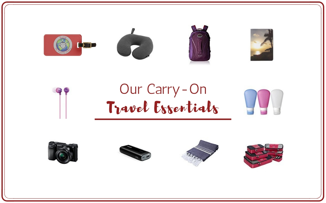 In this post, we list out what we consider our carry-on travel essentials. It's perfect for those wanting to travel light!