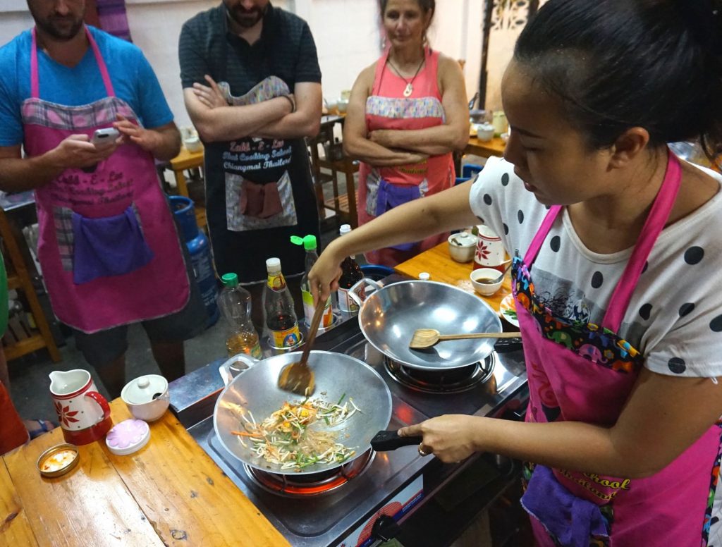 Anne teaches us how to cook Thai food