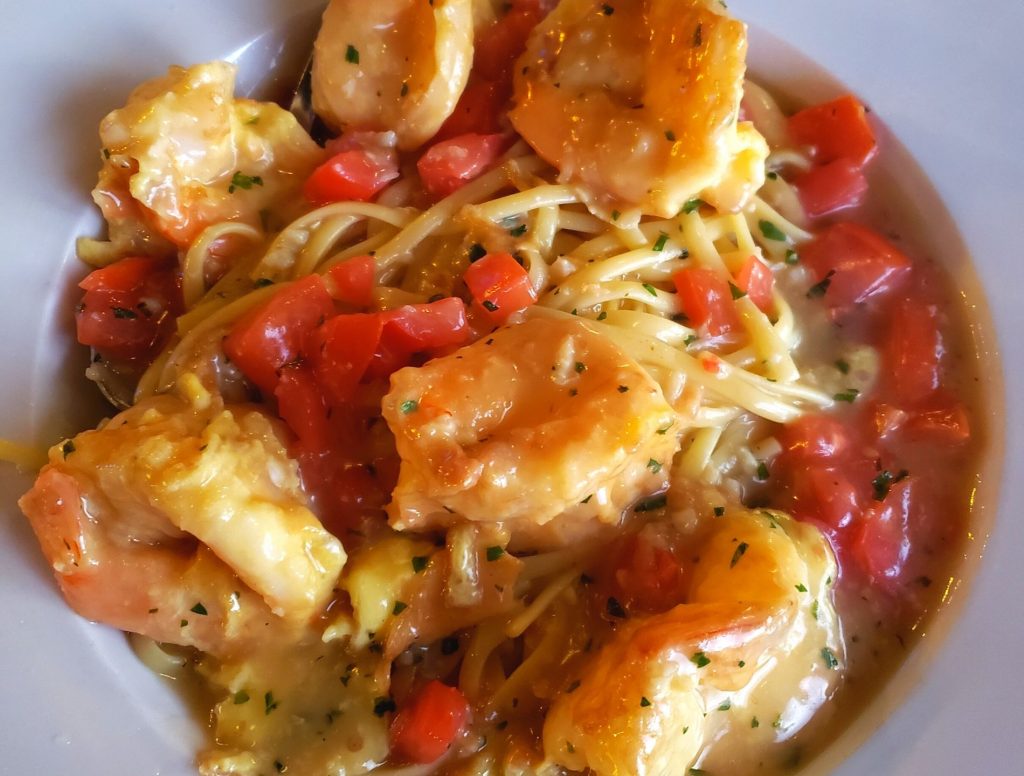 Shrimp Francese from Mussel Beach in Delray Beach