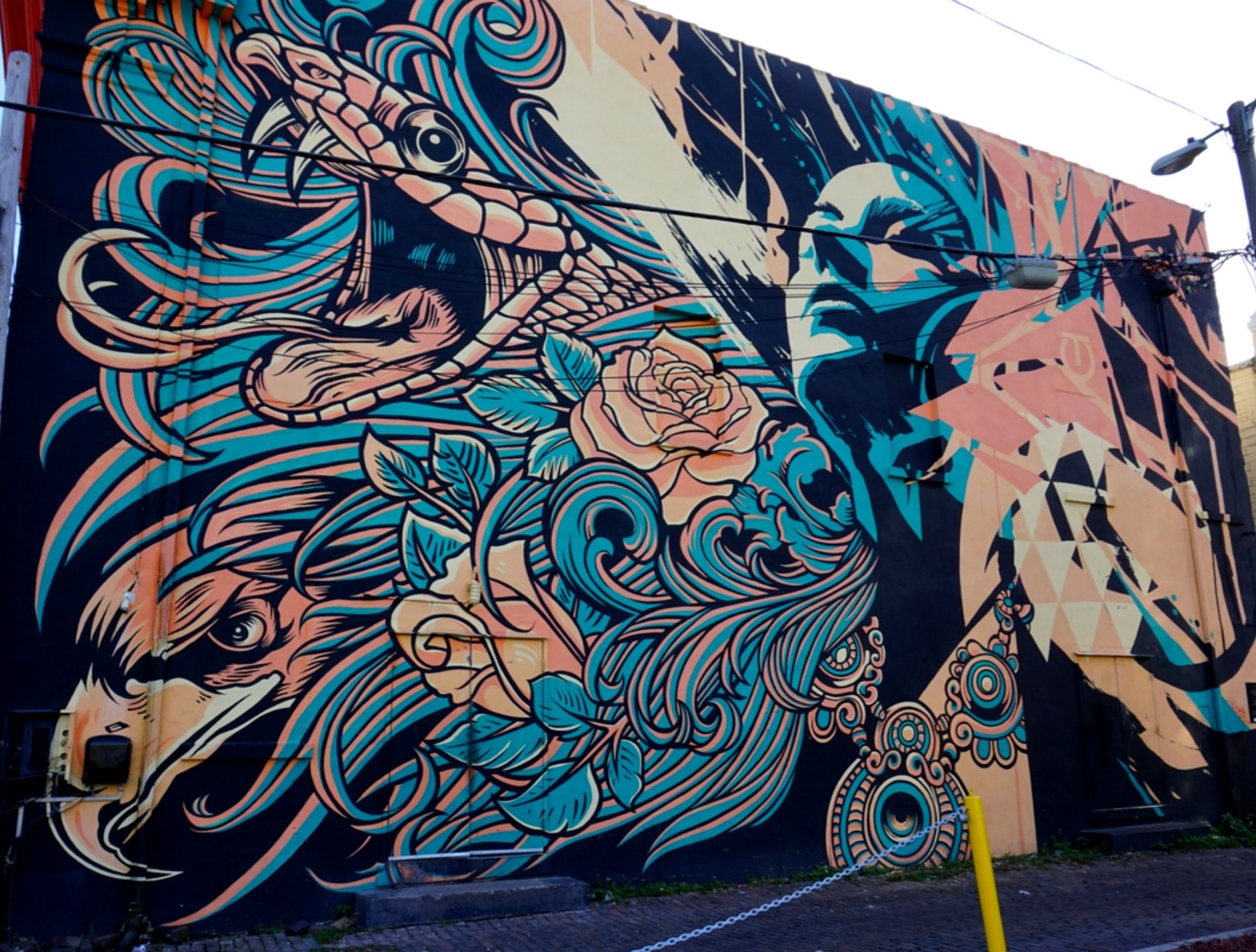 Street Art In St Petersburg, Florida Buddy The Traveling Monkey