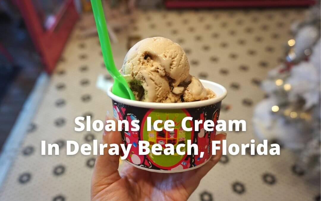 Sloans Ice Cream In Delray Beach, Florida Buddy The Traveling Monkey