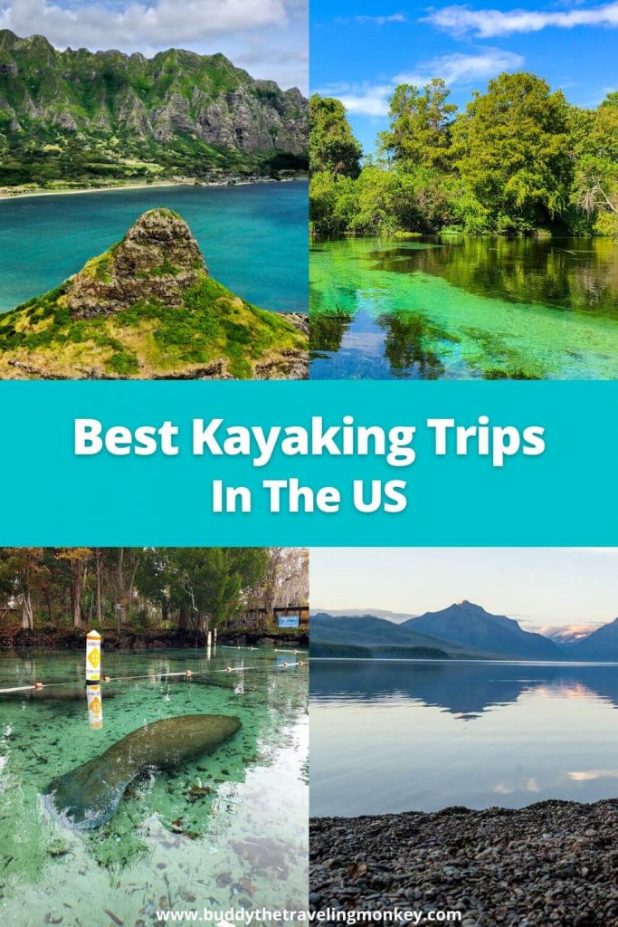 Best kayaking trips in the US! We list amazing destinations all over the country that are perfect for getting out on the water.