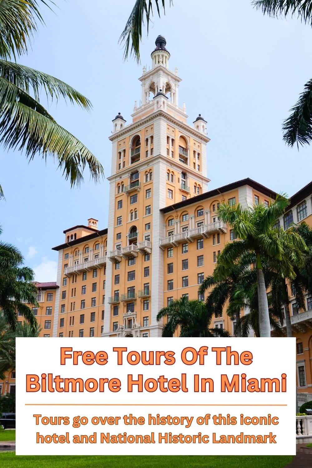 Free Tours Of The Biltmore Hotel In Miami - Buddy The Traveling Monkey